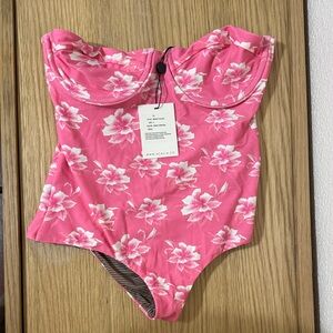 Acacia Brady One-Piece Swimsuit neon vintage